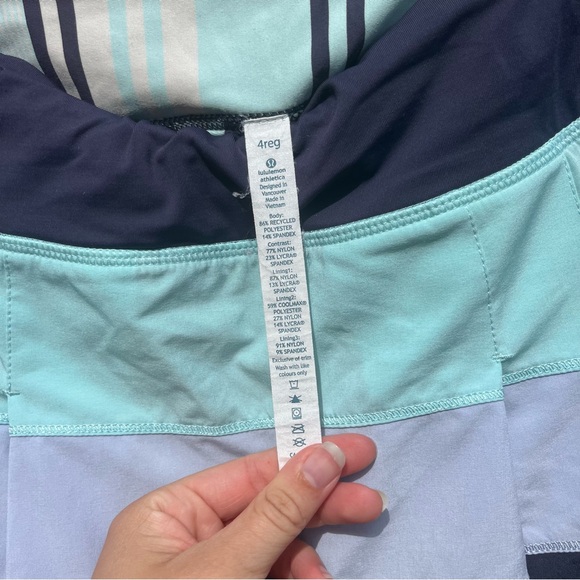 Lululemon Striped Tennis Skirt - Picture 3 of 5